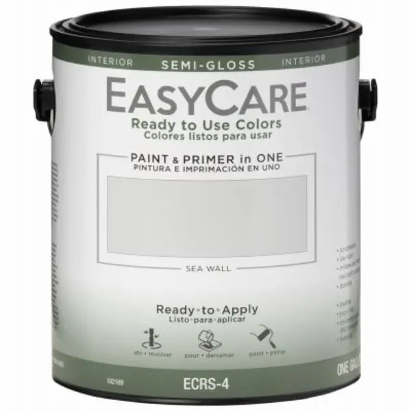 True Value Manufacturing 102169 1 gal Interior Semi-Gloss Acyrlic Colors Paint & Primer, Sea Wall, Quick Drying, Acrylic Latex