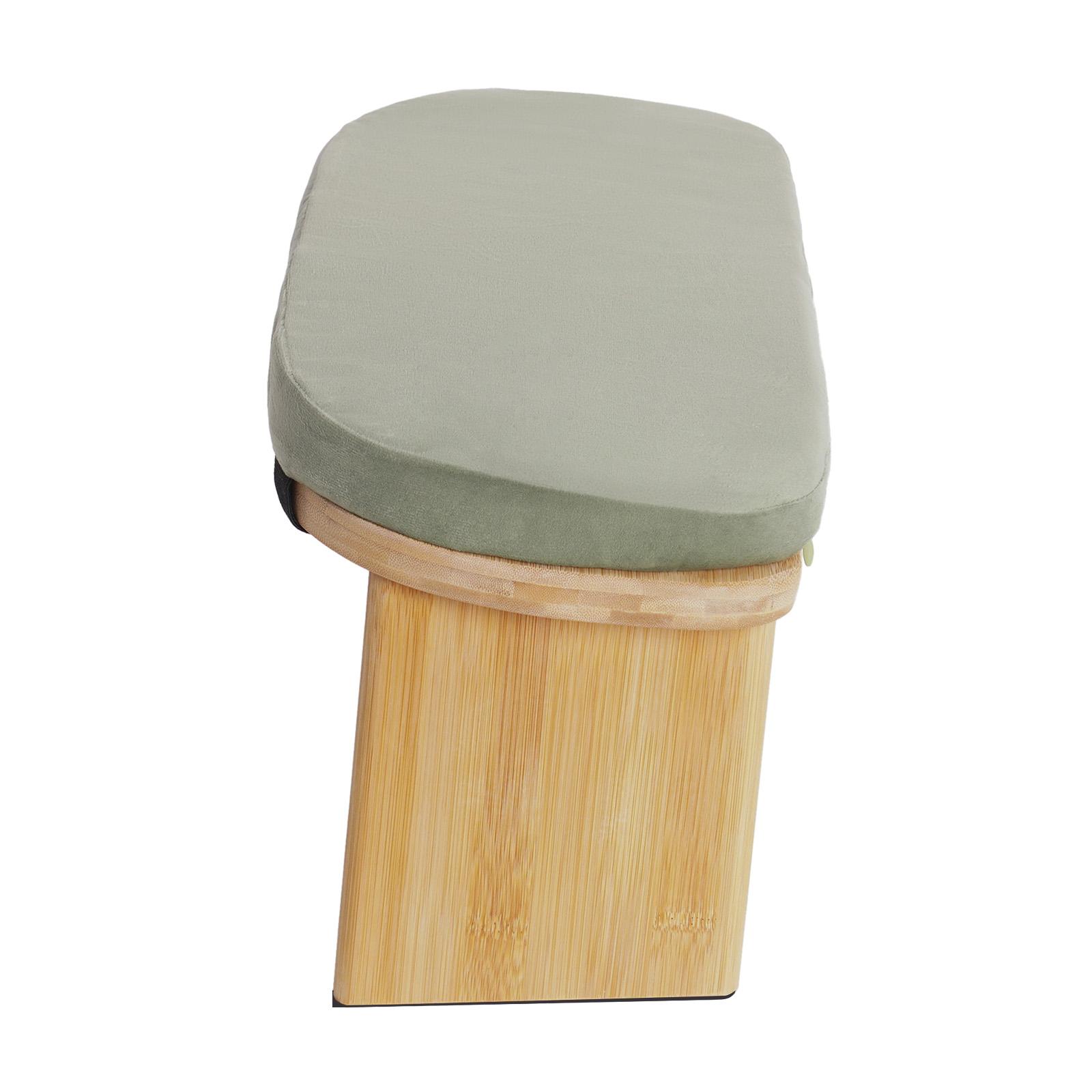 Foldable Bamboo Meditation Stool with Velvet Cushion, Ergonomic 5° Forward Tilt & 396 lbs Capacity, Portable Yoga Bench & Prayer Bench for Home Practice, Mindfulness & Gift Foldable Bamboo Meditation Stool with Velvet Cushion, Ergonomic 5° Forward Tilt & 396 lbs Capacity, Portable Yoga Bench & Prayer Bench for Home Practice, Mindfulness & Gift
