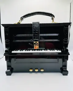 Vintage Piano Handbag Black or White