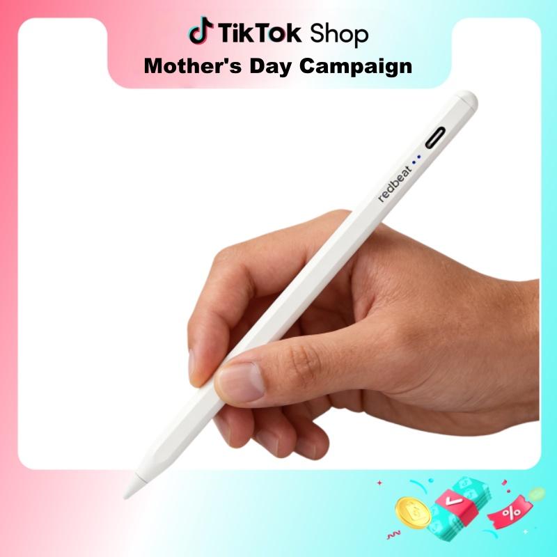 Redbeat Pro Active Stylus Pen - Wireless Rechargeable Magnetic Plastic & Stainless Steel Stylus Tablet Pencil for iPad, iPhone, iOS/Android Touch Screen Devices, Computers