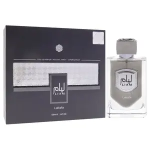 Lattafa Liam Grey for Unisex Eau de Parfum Spray, 3.4 Ounce