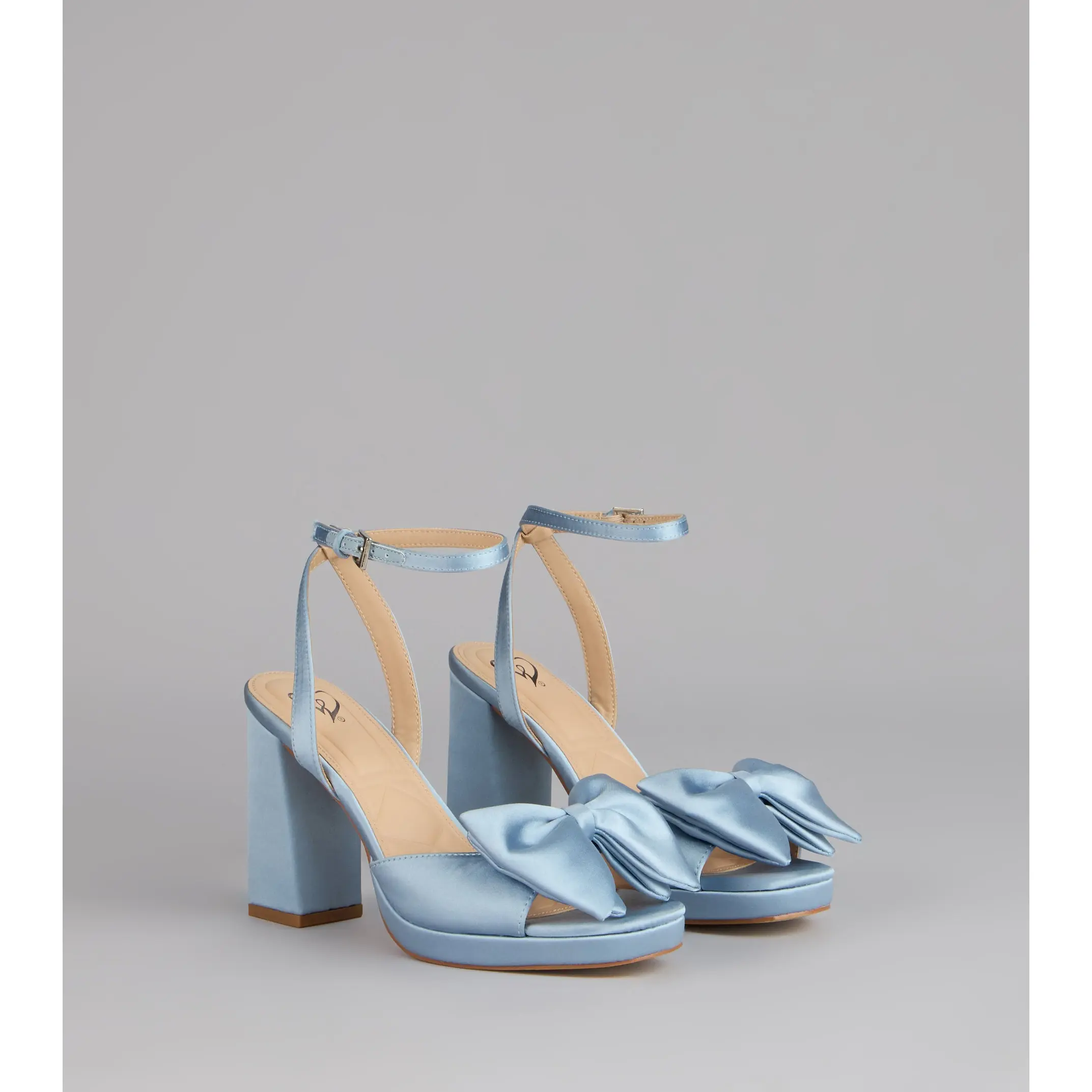 Put A Bow On It Satin Heels