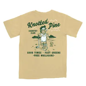 Free Mulligans - Butter Yellow Relaxed Fit Graphic Comfort Colors  Tshirt