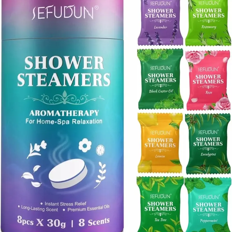 WSBArt Shower Steamers Aromatherapy - 8 Pcs Shower Bombs With Essential - View #10