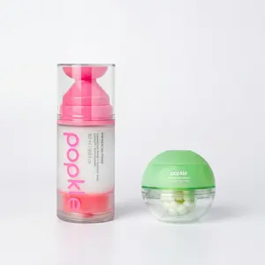 Pop Duo Starter Dream Forest Set | Cedarwood Night Care for Tired-Looking Skin | Pop Base Gel Cream + Pop Dream Forest Boba Boost (50ml + 1 Jar) | Custom K-Beauty
