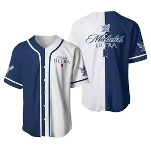Michelob Ultra Superior Light Beer Baseball Jersey US Fresh Beer Jersey Shirt Gift For Friends Drinking Present for Buddies Daddy