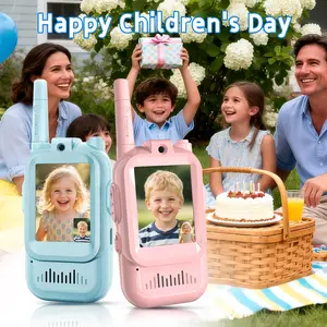2pack kids Rechargable vedio walkie talkies toys with camera boys and girls daliy holiday walkie talkies gifts