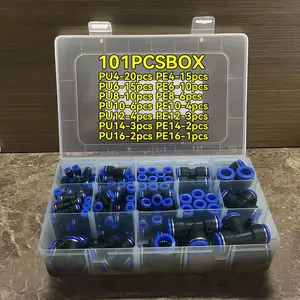 Pneumatic Quick Connectors, Straight Push in Fittings, 1 Set Air Pipe Fittings, Quick Release Adapters, Garden Tool Accessories, Air Hose Fittings