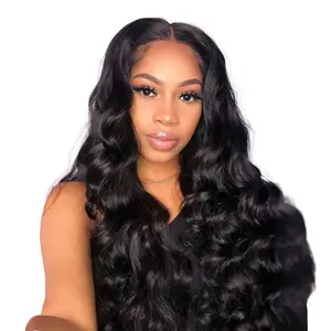 [CLEARANCE]Hair Pop 180% Density LayerCut Wig 13x4 Lace frontal Wig Body Wave Pre Bleached Pre curled Wig Heat Resistant fiber Dealsforyoudays