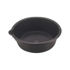 212 MAIN 6 qt. Round Plastic Oil Drain & Recovery Pan - Custom Shop Craft Pan with Built-In Drain, Upgraded Grease Bucket, Home Supplies for Cycling & Outdoor Leisure Equipment