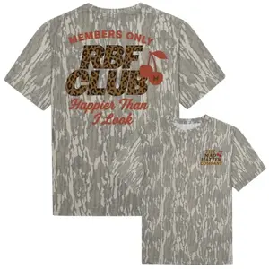RBF Club MHC Model Mossy Oak Camo T Shirt 3D Print Soft Breathable Stretch Fabric Classic Fit Short Sleeve Hunting Graphic Outdoor Casual Wear Gift for Him Her