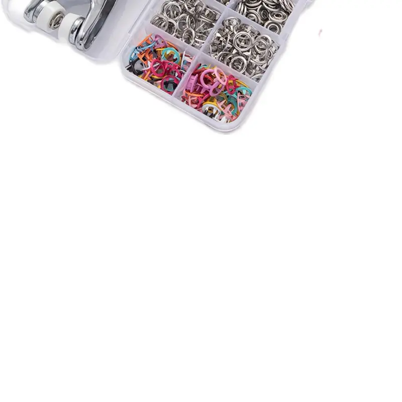 Snap Fastener Press Tool Kit with Assorted Buttons – Sewing & DIY Craft Kit