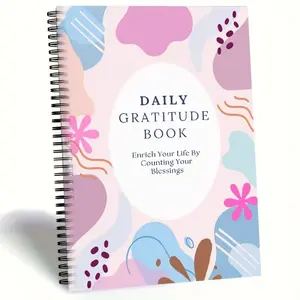 Daily Gratitude Journal, Cultivate Thankfulness Daily, Reflective Writing Diary, Enhance Mindfulness & Self-Care Routine