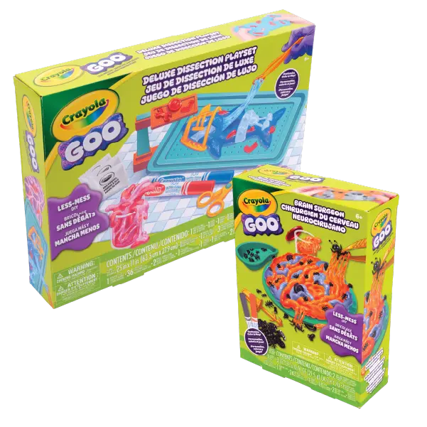Crayola Goo Dissection + Brain Surgeon Playset Bundle