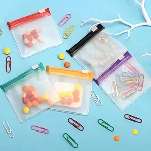 20 Packs Portable Zippered Pill Cases, Waterproof Airtight, Daily Medication Travel Small Item Storage Organizer