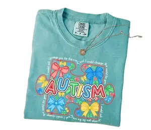 2026 Comfort Colors Autism Awareness T-Shirt, I would Change the World For You, Teacher Shirt, Cozy Clothing