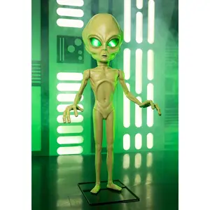 4.5FT Area 51 Roswell Alien Animatronic Decoration