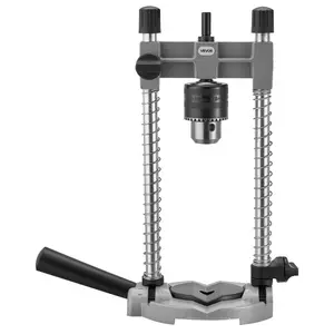 Drill Guide, Multi-Angle Press Portable Precision Drilling Guide Jig Attachment, with Large Handle and Mounting Holes, Aluminum Alloy, for Drilling Angled Straight Holes, for Wood Working