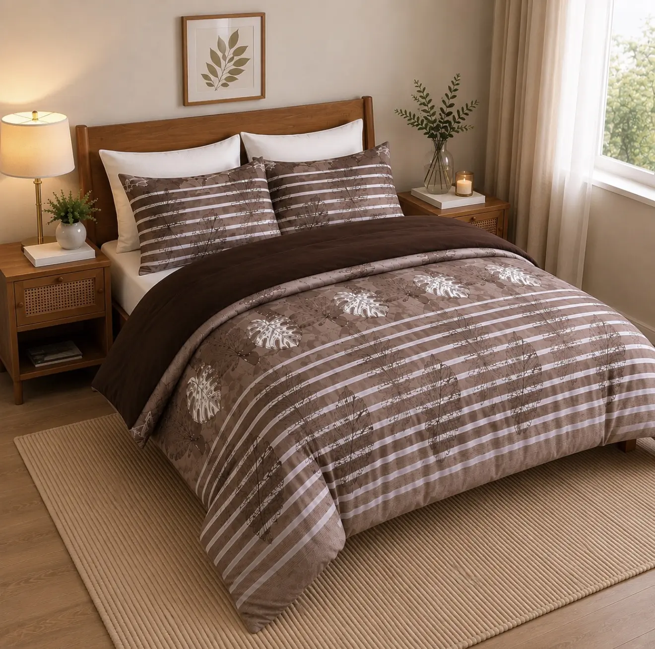 King Size 6-Piece Microfiber Sheet Set – Deep Pocket with 4 Pillowcases