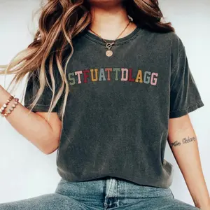 STFUATTDLAGG T-Shirt – Spicy Bookish Tee for Smut Lovers – Funny BookTok Reader Shirt – Gift for Romance Book Fans and Book Club Members