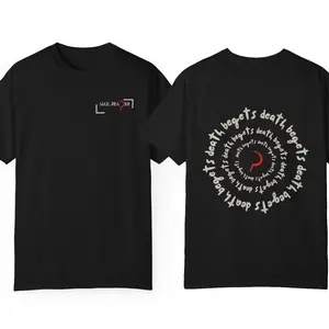 Red Rising Shirt, Death Begets Death, Hail Reaper, Front and Back Design Unisex T-Shirt