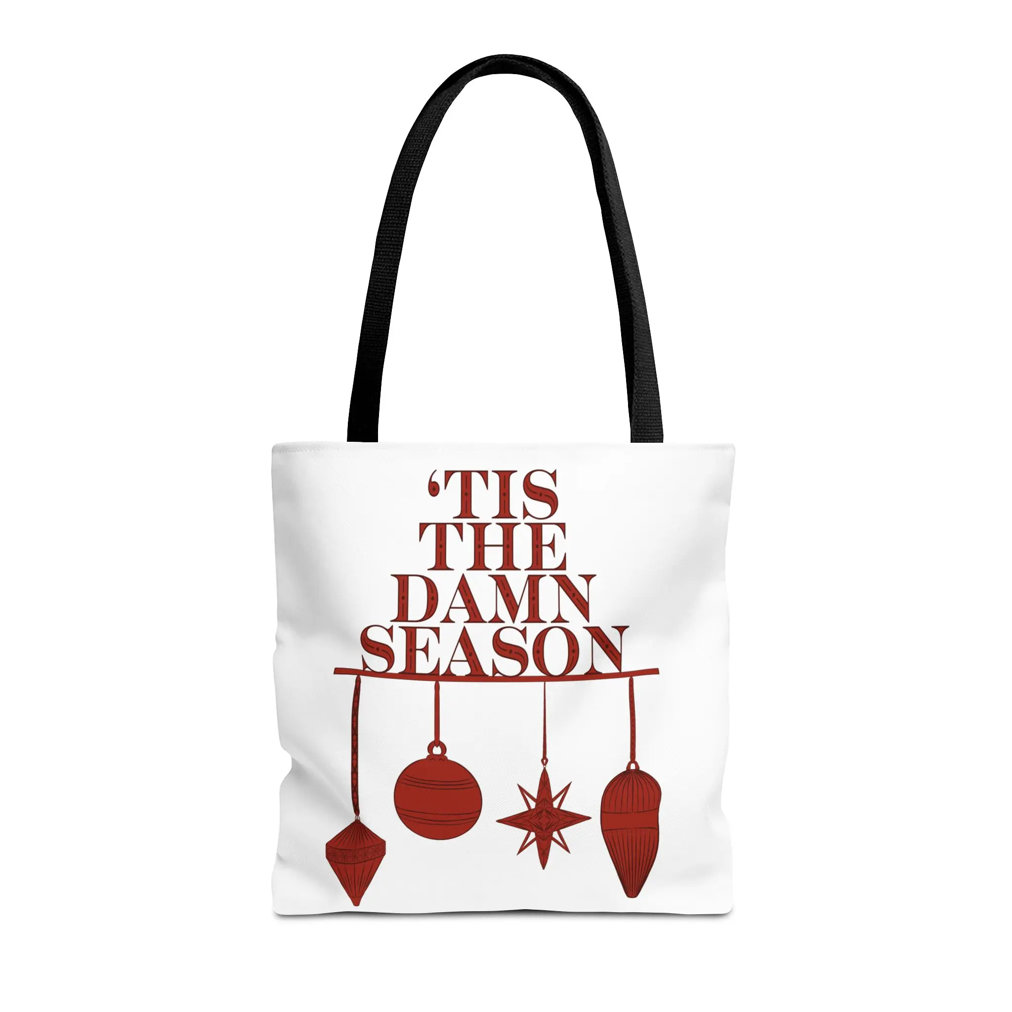 Holiday Tote Bag – ‘Tis The Damn Season Christmas Ornament Design