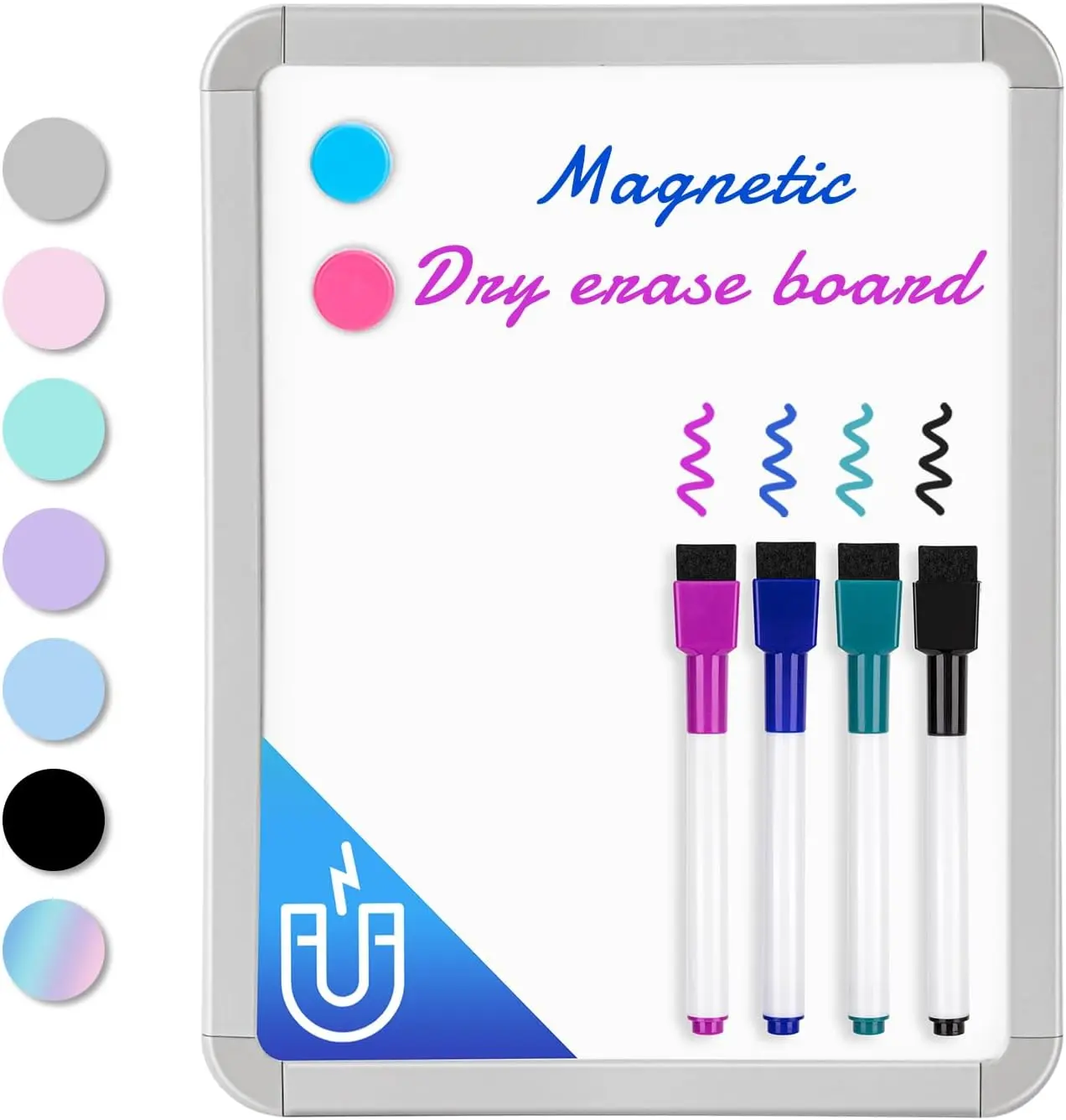 Small Dry Erase Whiteboard, 8.5 x 11 Inches White Board for , Students, Fridge, Locker, Mini Dry Erase Board