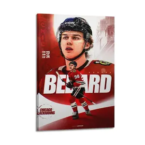 Connor Bedard Poster for Bedroom Aesthetic Canvas Wall Art Living Room Posters Painting Picture Print Modern Family Decor Artist Bathroom Poster