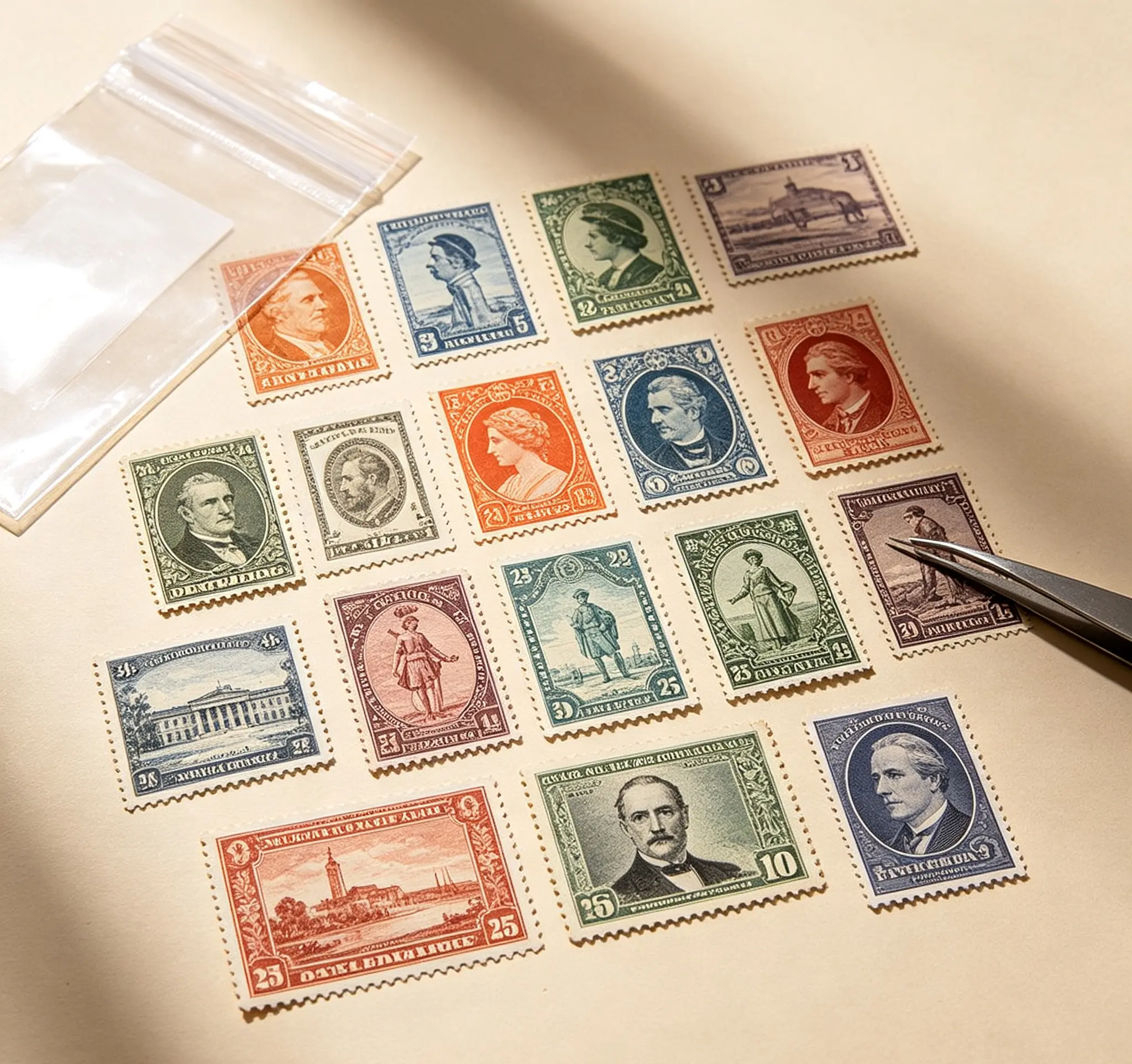 Vintage World Stamps Collection Pack – 25+ Assorted Stamps for Collectors, Crafts, and Display