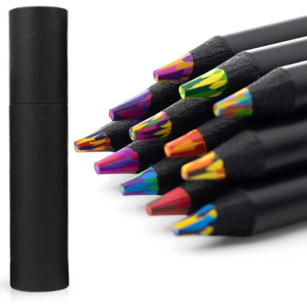 12 Colors Rainbow Pencils, Multi Colored Pencils for Adult Coloring, Multicolored Pencils for Art Drawing, Professional Art Supplies for Artists, for Coloring and Sketching.