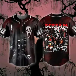 Nightmare On Elm Street The Ghost Baseball Jersey Shirt, Baseball Jersey, Short Sleeve Shirt