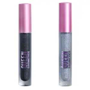 Vixen Duo - Holographic Lip Gloss Duo - Black Widow and Electric Lipgloss Makeup