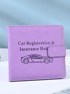 2026 New Leather Car Travel Document Holder, Ultra-Thin Design, Multiple Card Slots, Self-Drive Essential, PU Material, Anti-Drop Buckle, Travel Essentials