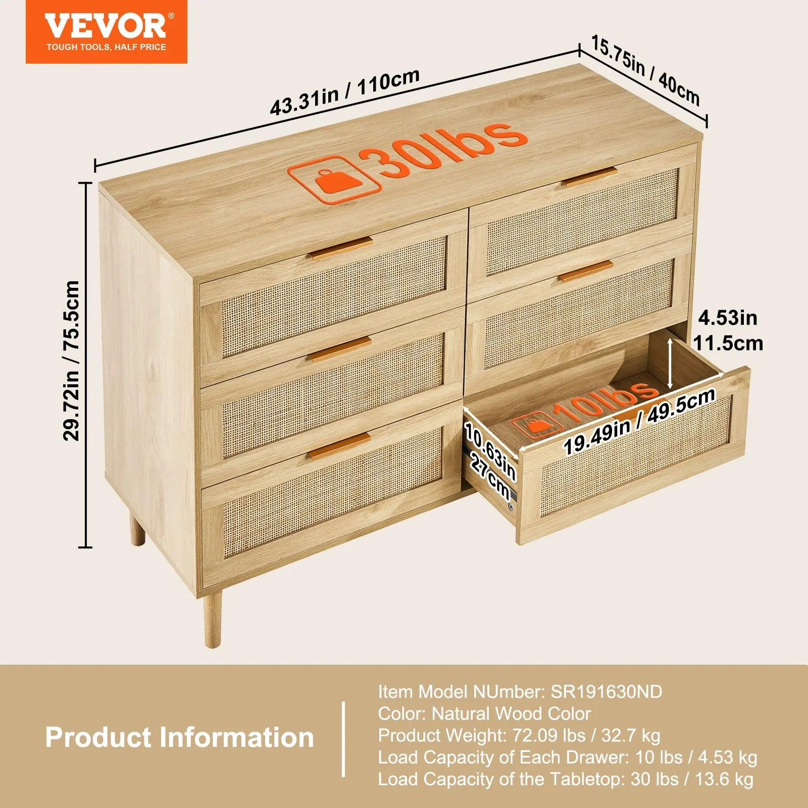6 Drawers