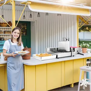 VEVOR Commercial Automatic Donuts Machine, 6 Rows Donuts Making Equipment, 360 pcs/hour Electric High Power Doughnut Maker, Stainless Steel Frying Auto Fryer, with Intelligent Control