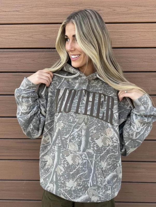 "MOTHER" Core Camo Collection – Women’s Hoodie, Sweatshirt & Tee (S–5XL)
