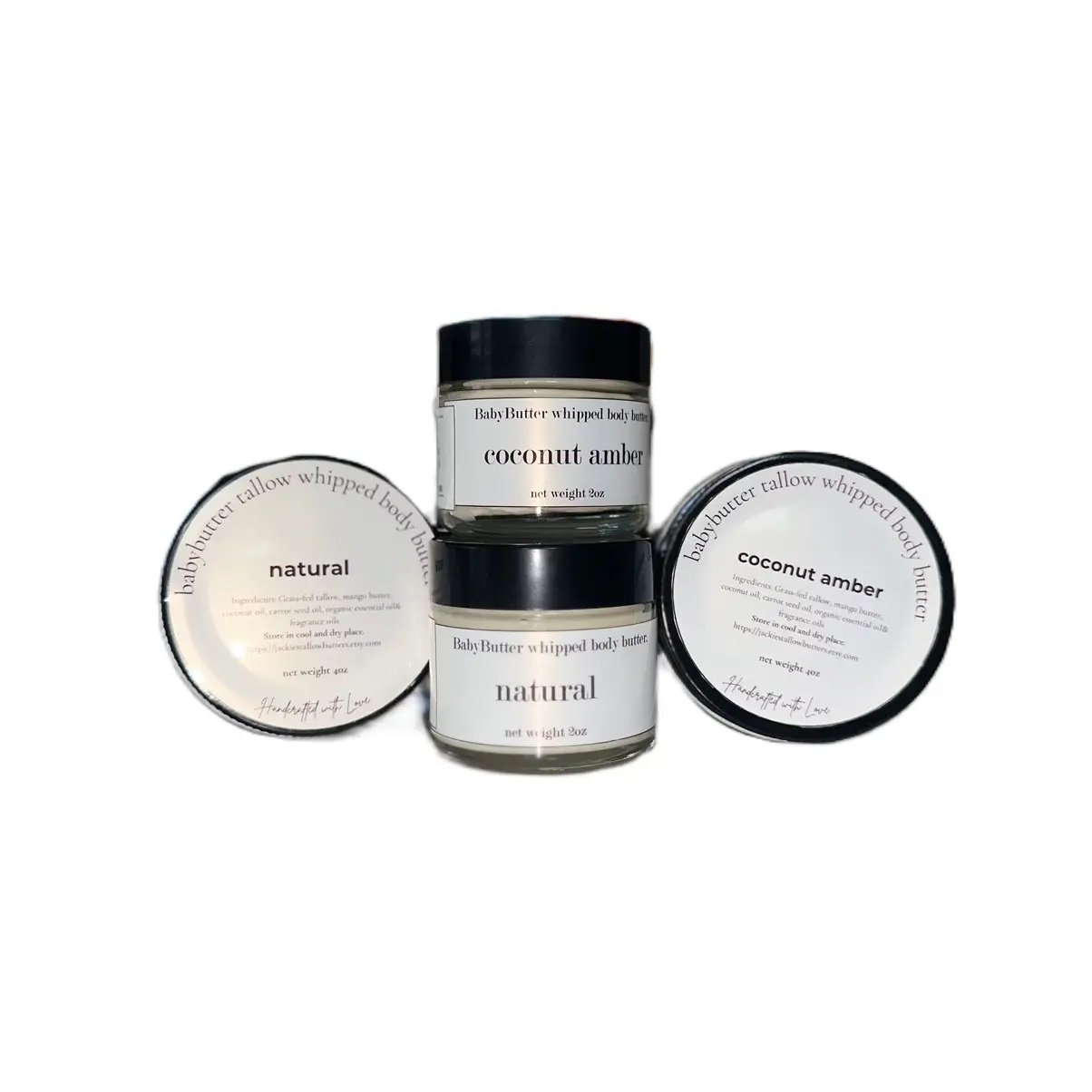 BabyButter Whipped Tallow Butters and Solid Balm Fatsticks for Skincare Comfort - Body Care - Skin Repair