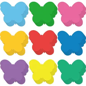 108 Pcs Butterfly Paper Cutouts Spring Bulletin Board Decorations Small Butterfly Shaped Sticker Die Cut for Teachers DIY Craft Office School Chalkboard Wall Decor