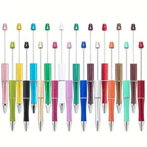 10 Pens/Bag.27 Colors Beadable Pens Plastic Bead Ballpoint Pens Bulk, Cute Cool DIY Pens For Journaling Women Students Teacher Graduation Christmas Gift Office School Supplies penrelaxation