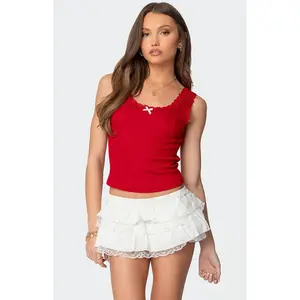 Edikted Women's Hattie Pointelle Tank Top
