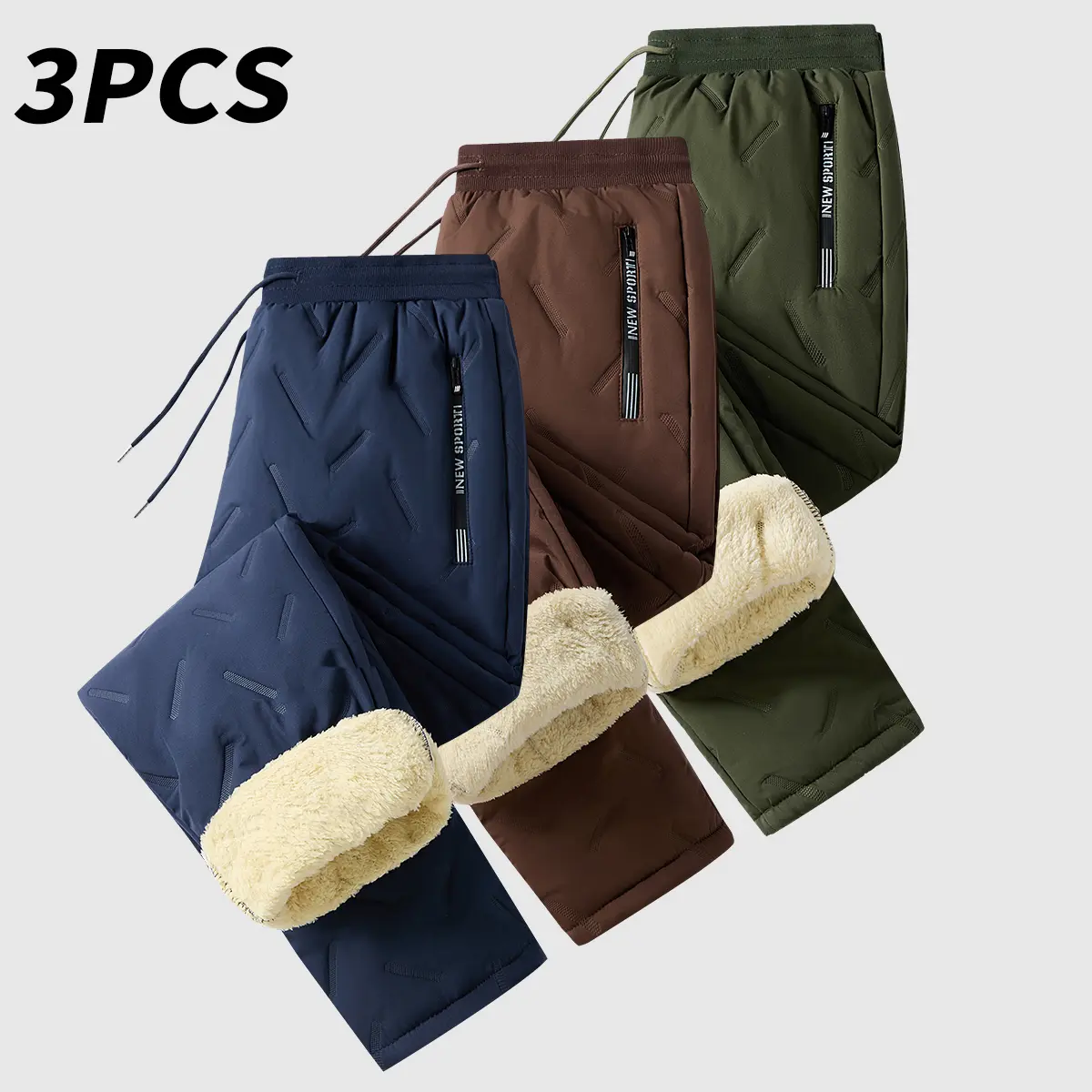 Navy Blue - Brown - Army Green