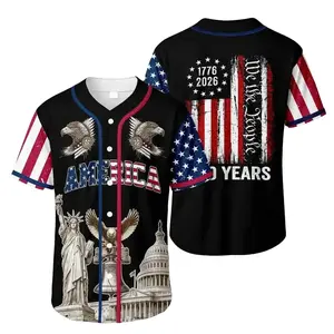 America 250 Baseball Jersey – Patriotic Eagle USA 1776–2026 Shirt, Perfect outdoor for men and women
