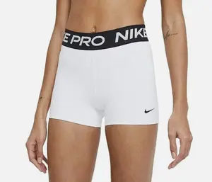 Nike Women's Nike Pro 365 3" White Compression Short Small