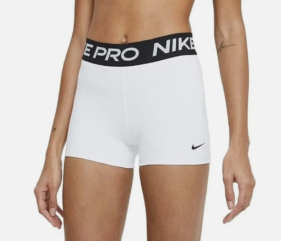 Nike Women's Nike Pro 365 3" White Compression Short size SMALL Nike Women's Nike Pro 365 3" White Compression Short size SMALL
