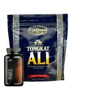 Vida Divina Tongkat Ali Coffee & Mars Capsules Performance & Vitality Combo Infused with Ash 18 Sachets per Serving