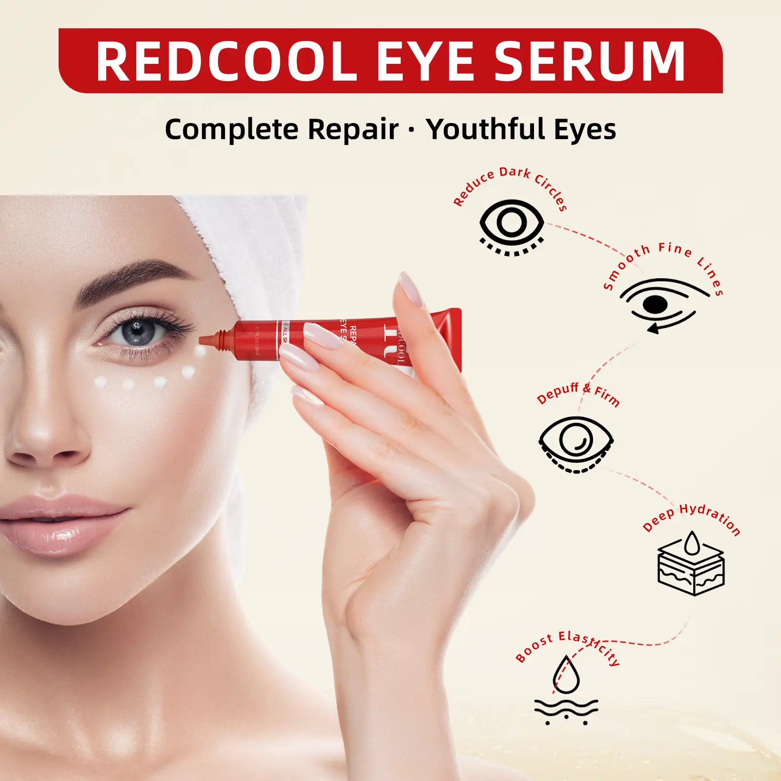 loreal revitalift triple Redcool Caffeine Eye Serum for Dark