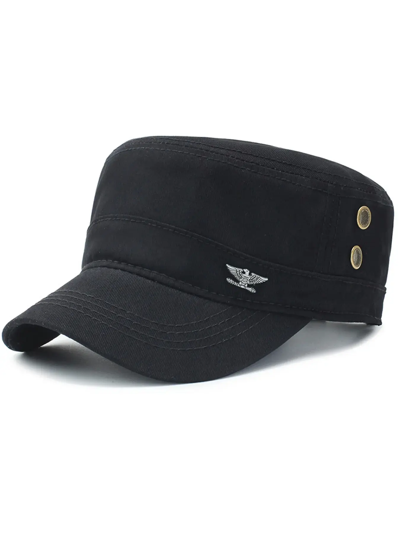 Military Flat Top Cadet Cap! Adjustable Unisex Army Hat for Urban & Casual Style Flat Bill Hat Adjustable Casual Hats Flat Brim Hat Adjustable Streetwear Hat