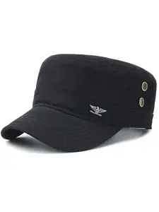 Military Flat Top Cadet Cap! Adjustable Unisex Army Hat for Urban & Casual Style Flat Bill Hat