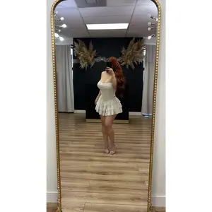 Clarissa ruffle lace dress - Cream