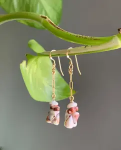 Hand crafted Con Kahe drop earrings
